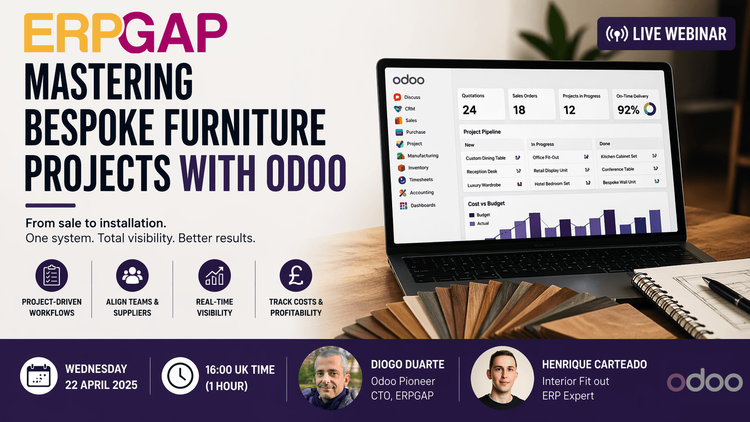 Odoo for Project-Based Manufacturing in the Furniture Industry