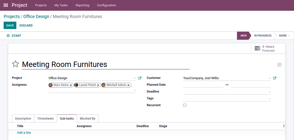 Odoo - Project Task Management Odoo 15